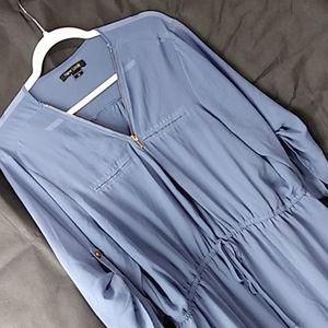 4/20 NEW LOOK BLUE MIDI ELASTIC TIE WAIST 2X